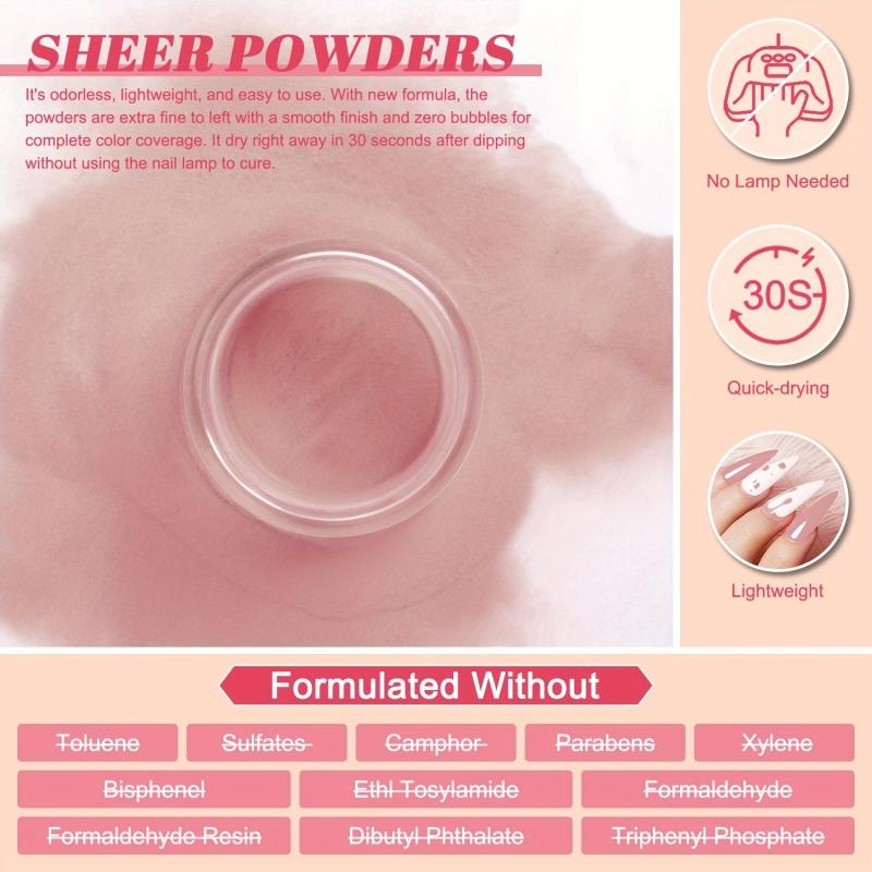 20 Pcs Dip Nails Powder Starter Kit 16 Colors Neutral Acrylic Dipping Powder Set