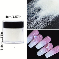 7 Colors Nail Glitter Powder Shining Sugar Effect Glitter Dust Sand Powder