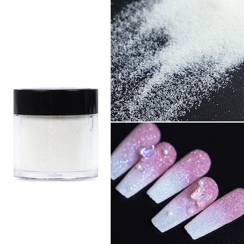 7 Colors Nail Glitter Powder Shining Sugar Effect Glitter Dust Sand Powder