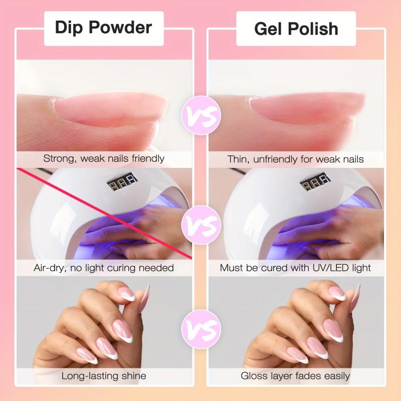 33pcs Dip Powder Nail Kit: 24 Colors + Base Top Coat Activator