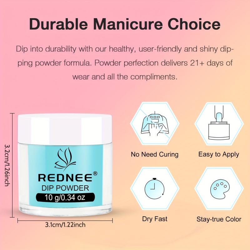 33pcs Dip Powder Nail Kit: 24 Colors + Base Top Coat Activator