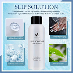 Poly Nail Gel Kit with 5oz Gel & Slip Solution