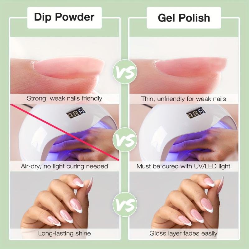 21pcs Dip Nails Powder Starter Kit 12 Colors Dip Nail Kit & Essential Nail Tools