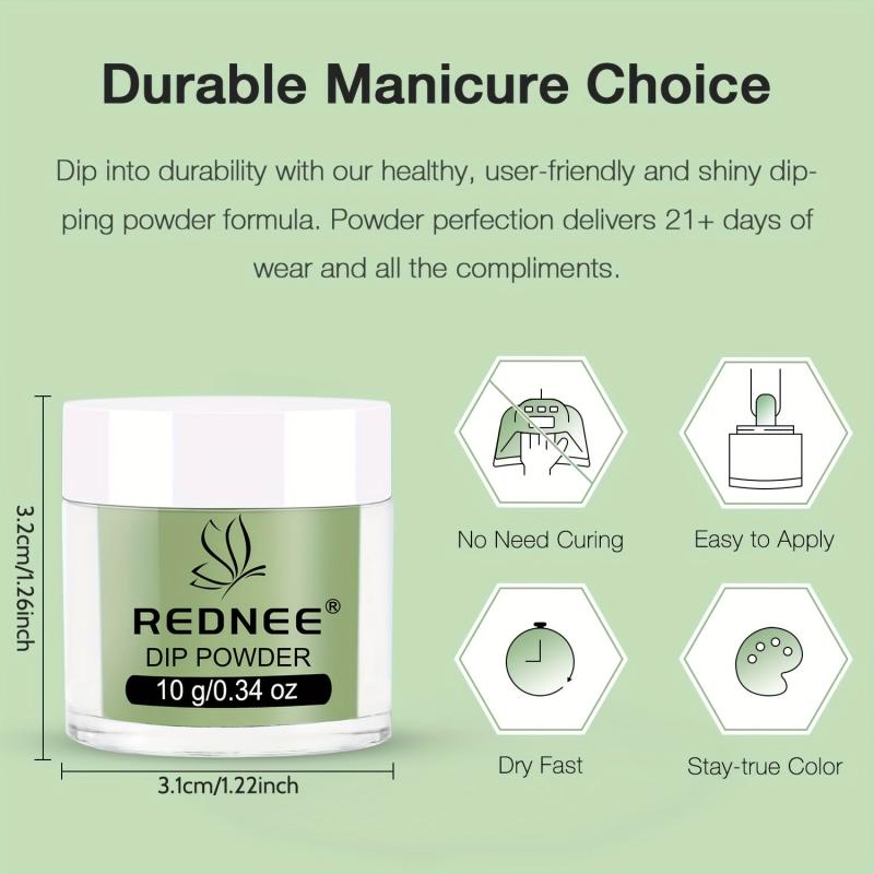 21pcs Dip Nails Powder Starter Kit 12 Colors Dip Nail Kit & Essential Nail Tools