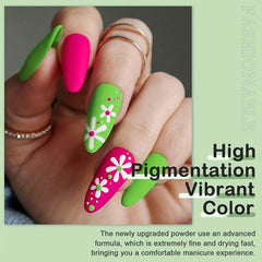 21pcs Dip Nails Powder Starter Kit 12 Colors Dip Nail Kit & Essential Nail Tools