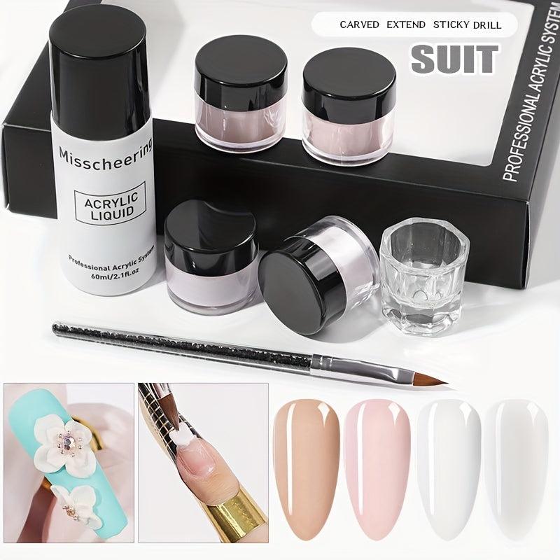 Beginner Acrylic Nail Kit with Acrylic Powder & Liquid Set - Easy to Use