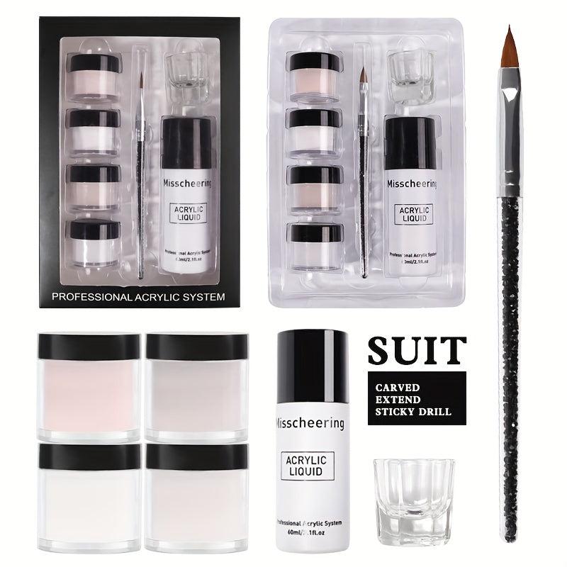 Beginner Acrylic Nail Kit with Acrylic Powder & Liquid Set - Easy to Use