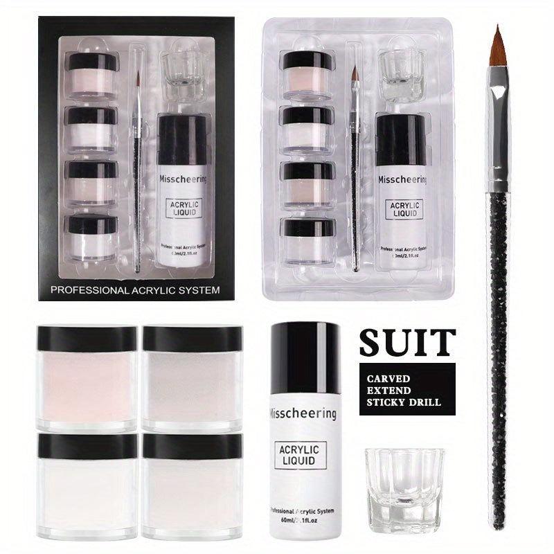 Beginner Acrylic Nail Kit with Acrylic Powder & Liquid Set - Easy to Use