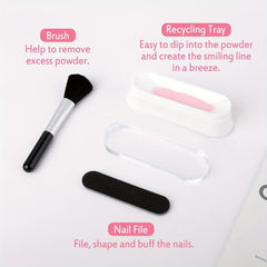 27pcs Dip Powder Nail Kit 20 Colors Dipping System French Manicure DIY Salon