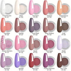 27pcs Dip Powder Nail Kit 20 Colors Dipping System French Manicure DIY Salon