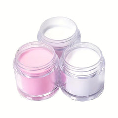 Acrylic Nail Kit with Monomer Liquid Set Pink Clear Nail Powder
