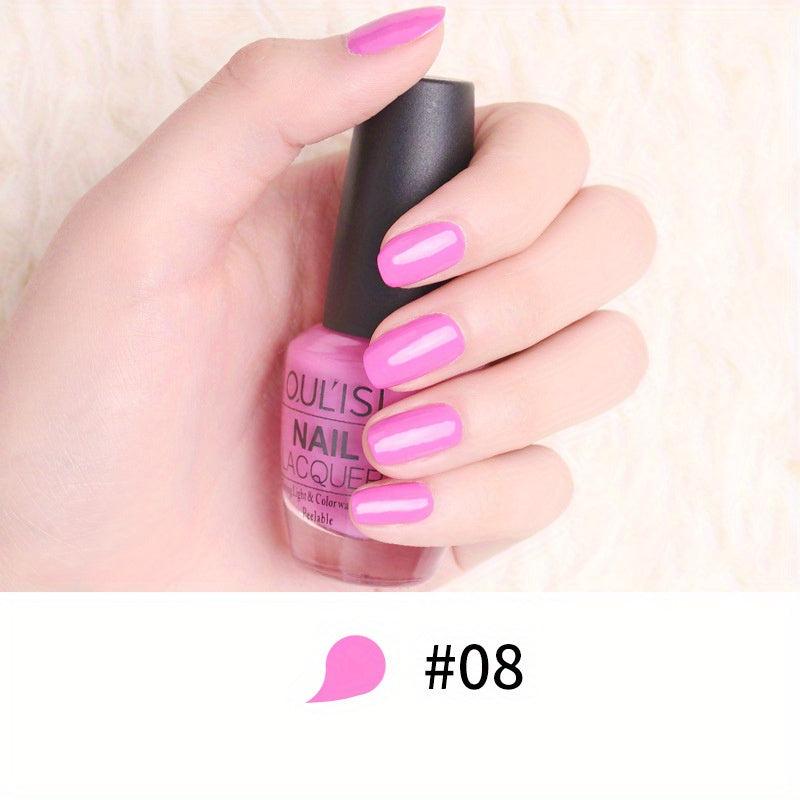 Peelable Waterbased Nail Polish Odorless Baking Quick Drying