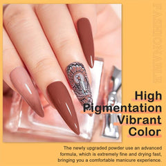 33pcs Dip Powder Nail Kit 24 Colors Nude Gray Series Dip Manicure Set