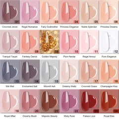33pcs Dip Powder Nail Kit 24 Colors Nude Gray Series Dip Manicure Set