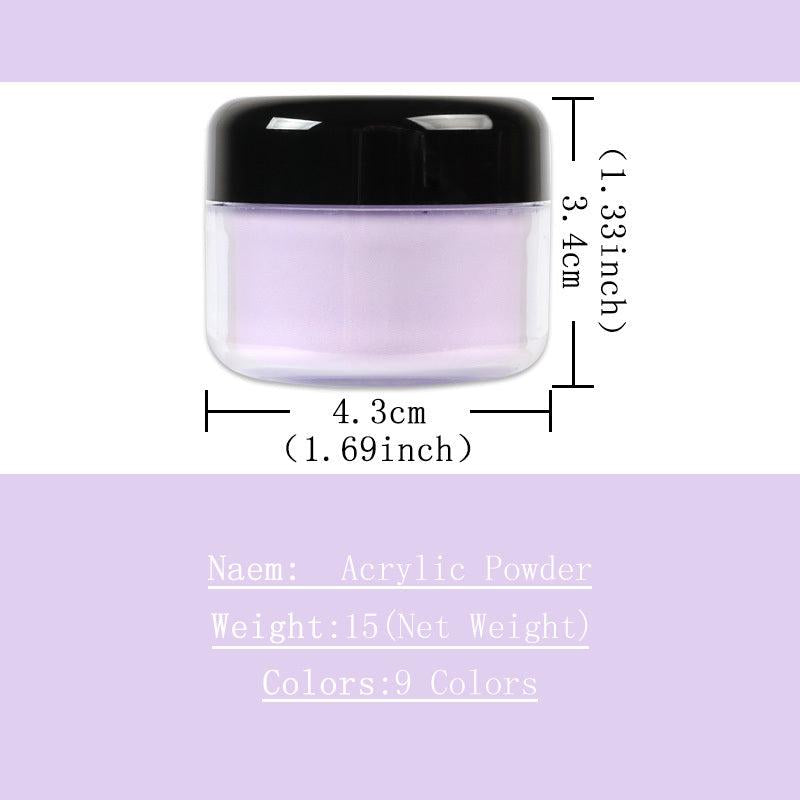 Purple Series Acrylic Powder for Nail Extension 15g