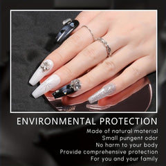 14Pcs Gray Dip Powder Nail Kit Starter Set with 8 Colors Collection