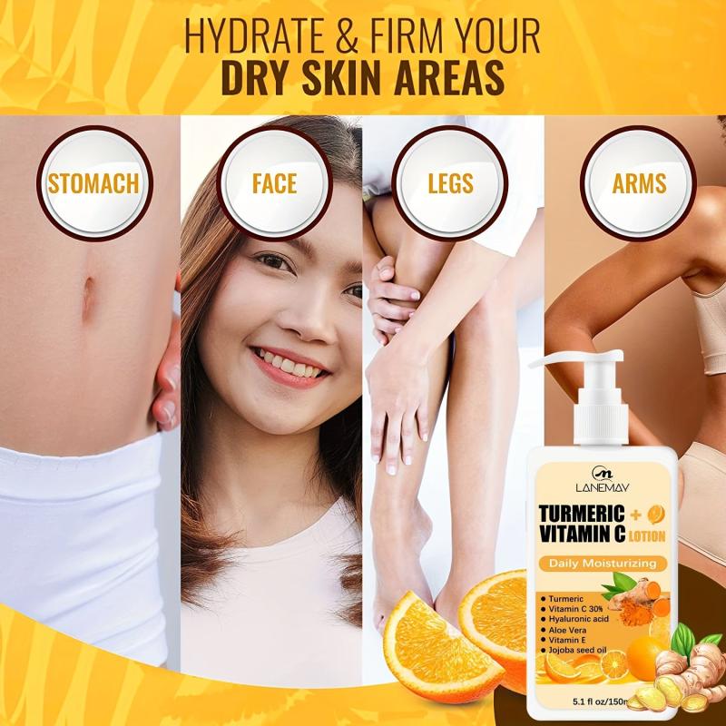 Vitamin C & Turmeric Body Lotion - Hydrating & Brightening