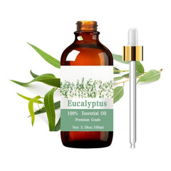 Eucalyptus Essential Oil 3.38oz 100ml 100% Pure & Natural Hair Skin Care Massage