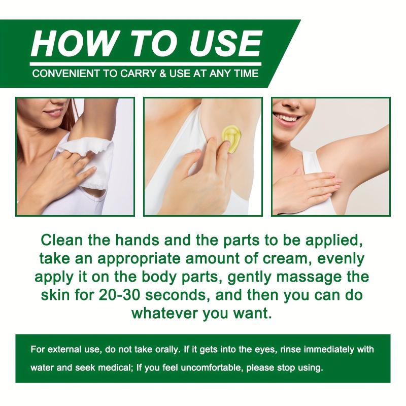 2pcs 10g Underarm Odor Cream Body Sweat Eliminating Fragrance