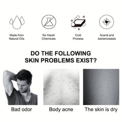 Pine Tar Soap for Men, Deep Cleansing, Moisturizing Body Soap