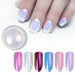 Mermaid Pearl Mirror Magic Mirror Pink Rainbow Neon Glitter Nail Accessories