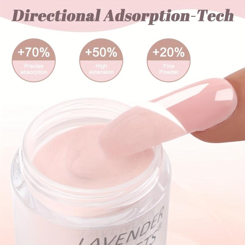Nail Dip Powder Set 6 Colors Nude Pink Glitter Skin Tone Long Lasting