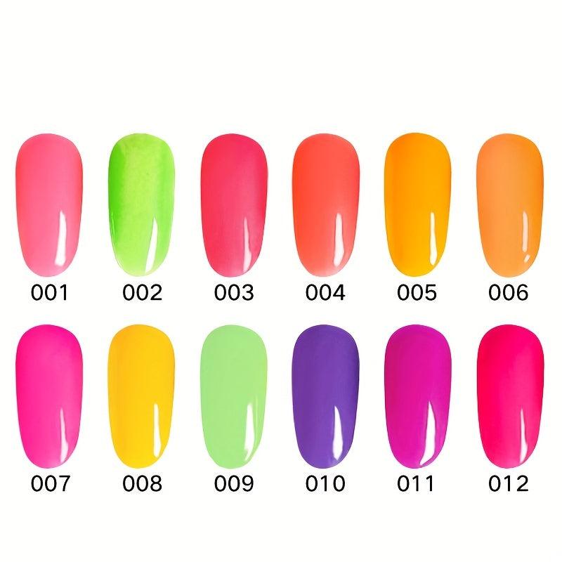 12 Colors Dip Nail Powder Kits Glossy Professional Set For French Nails
