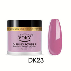 12 Colors Pink Brown Nail Dip Powder Set for DIY Nail Art