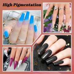 36 Colors Dip Powder Nail Kit Fast Dry Starter Set French Manicure Pedicure Nude