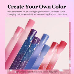 Nail Dip Powder Starter Kit Pink Red Glitter