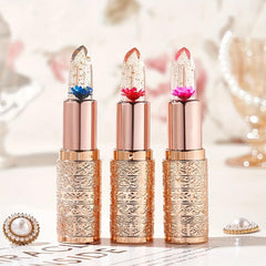Petals Flowers Jelly Changing Lip Balm Moisturizing Glossy Lips