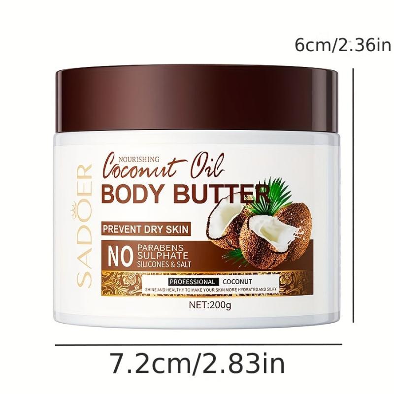 2pcs 200g Coconut Body Butter Hydrating Nourishing Lotion Cream