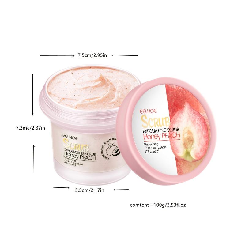 Moisturizing Pink Peach Body Scrub for Soft Skin