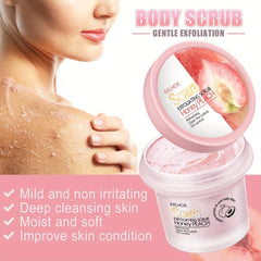 Moisturizing Pink Peach Body Scrub for Soft Skin
