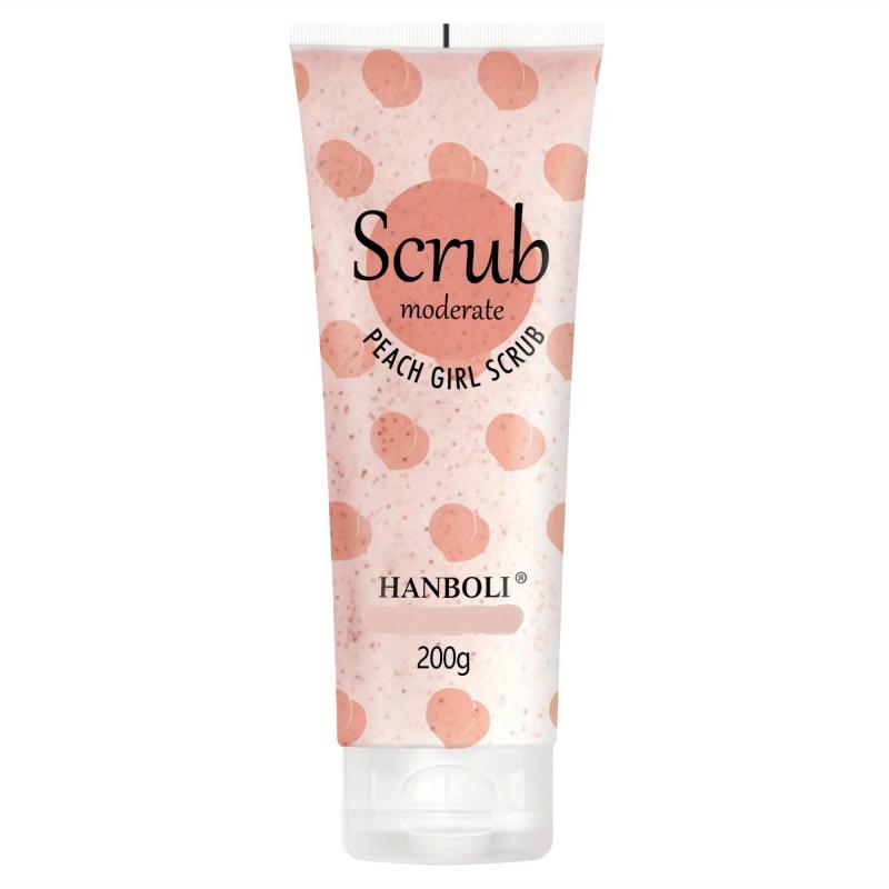 Peach Ice Cream Body Scrub Exfoliates Moisturizes Repairs