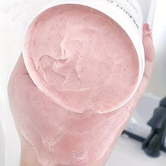 Peach Ice Cream Body Scrub Exfoliates Moisturizes Repairs