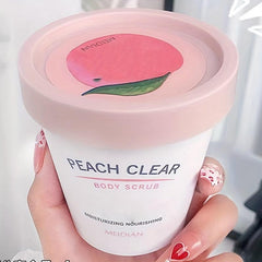 Peach Ice Cream Body Scrub Exfoliates Moisturizes Repairs