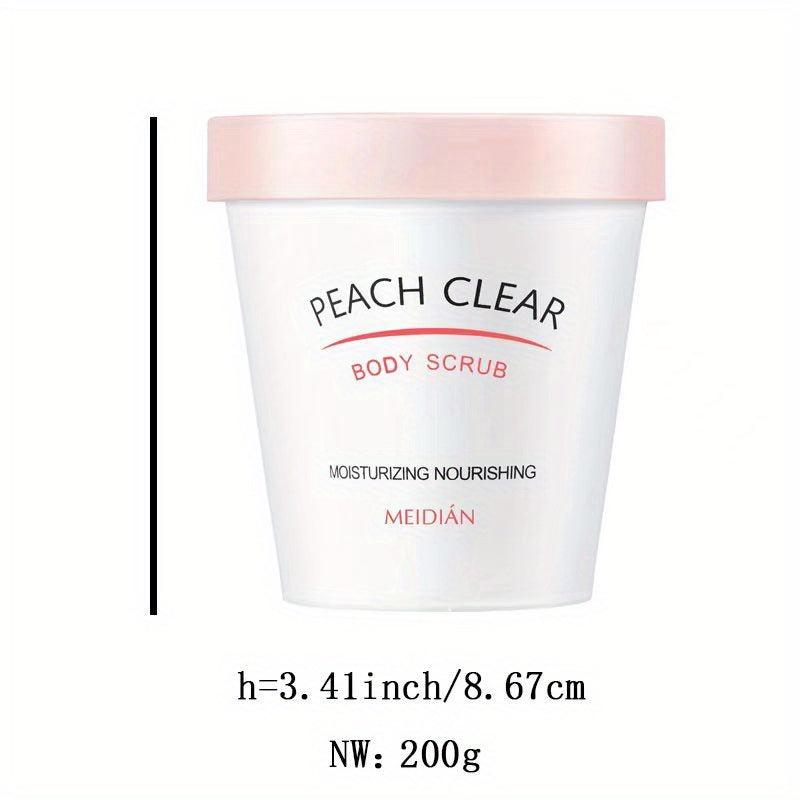 Peach Ice Cream Body Scrub Exfoliates Moisturizes Repairs