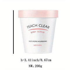 Peach Ice Cream Body Scrub Exfoliates Moisturizes Repairs