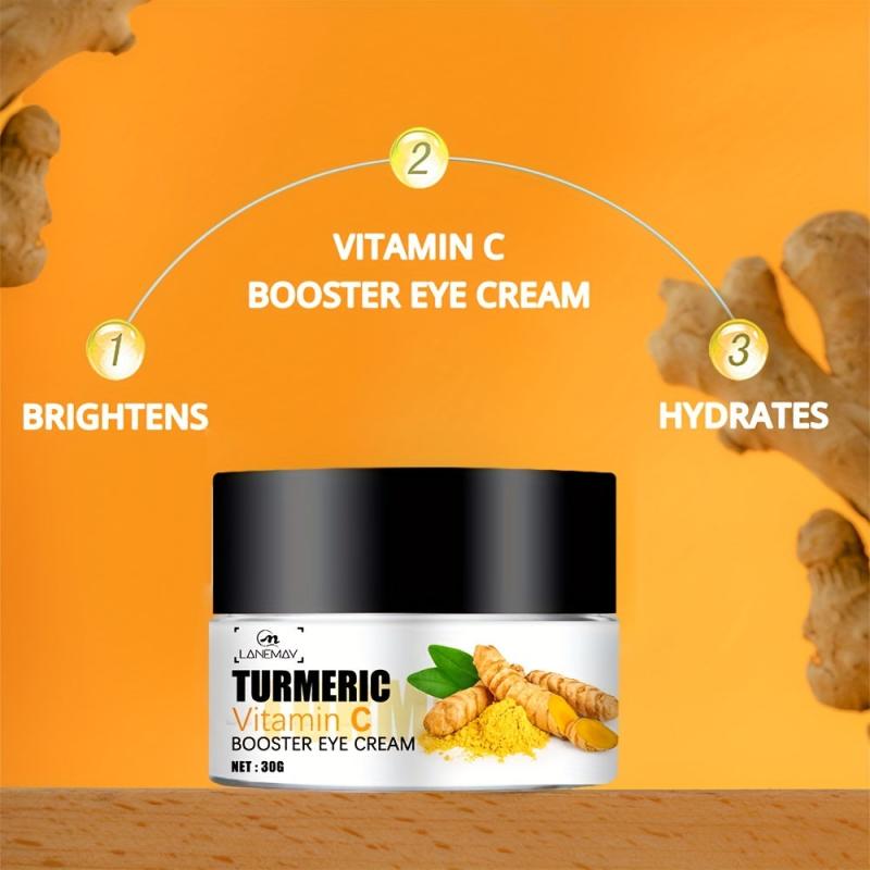 Turmeric Eye Cream Dark Circles Remover Eye Bags With Vitamin C Eye Cream