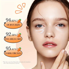 Carrot Eye Cream 20g Moisturizes Hydrates Fades Wrinkles Travel Home Use