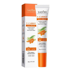Carrot Eye Cream 20g Moisturizes Hydrates Fades Wrinkles Travel Home Use
