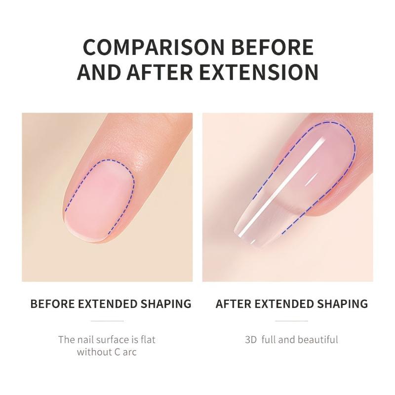 Poly Gel Nail Tips Extension Crystal Extender Nail Beauty Art