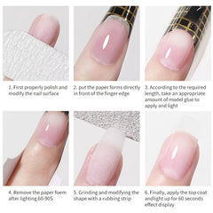 Poly Gel Nail Tips Extension Crystal Extender Nail Beauty Art