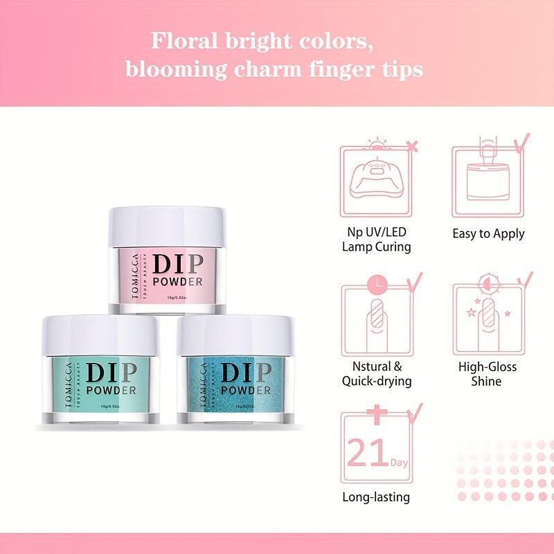 6 Colors Dip Powder Nail Kit Starter French Nail Art Manicure DIY Salon