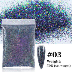 Holographic Laser Glitters Sequins for Nails Face Makeup DIY Art Resin