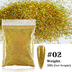 Holographic Laser Glitters Sequins for Nails Face Makeup DIY Art Resin