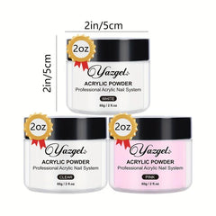 Acrylic Nail Extension Powder 60g Clear Pink