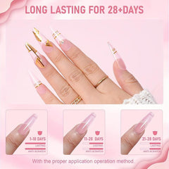 Acrylic Nail Extension Powder 60g Clear Pink