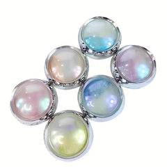 6pcs Jelly Neon Rainbow Holographic Chameleon Powder